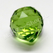 Декоративный шар зеленый (стекло), диаметр - 3 см.