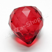 Декоративный шар, цвет красный,(стекло) размер 4 см 