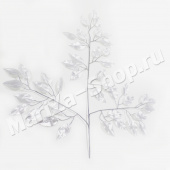 Ветка фикуса, цвет серебро, длина 60 см 