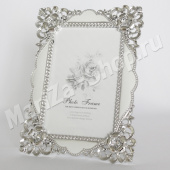 Рамка для декора под фото, цвет  серебро общий размер рамки 17х22, размер внутренний 11,5 х 16,5