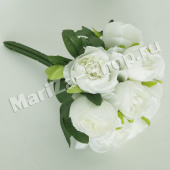 Букет роз, белый, высота - 30 см.