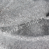 Трикотажное полотно прошитое тонким дождиком, ширина - 150 см., серебро