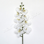 Ветка орхидеи (латекс), белый, высота - 78 см.