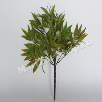 Букет листьев бамбука, длинна 40 см, 7 веток, цвет зелёный ( 0,057)