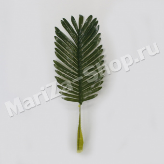 Декоративная ветвь (пластик), зеленая, длина - 56 см (0.022)