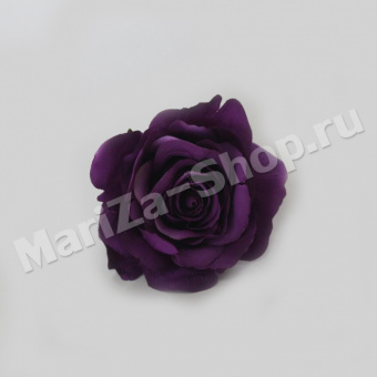 Голова розы , фиолетовая, диаметр - 9 см (0,009)