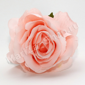 Голова розы, тканевая фактура, диаметр головы - 12 см (0.010)