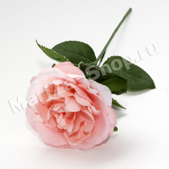 Ветка розы (шелк), диаметр бутона - 9 см, высота - 30 см.