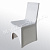 Чехол на стул универсальный белый, материал - спандекс 