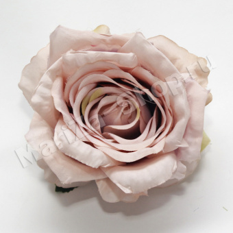 Голова розы, материал: ткань, диаметр головы - 11 см, высота - 8 см (0.014)