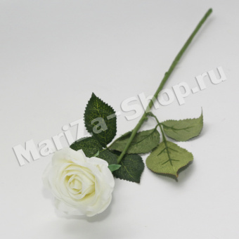 Ветка розы (шелк-сырец), диаметр бутона - 7 см, высота - 44 см.