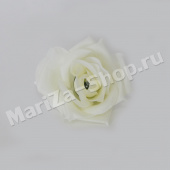 голова розы, белый, диаметр 8 см.