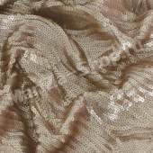 Ткань пайетка ( змейка) ширина 147 см, пайеточная 130 см , цвет бежевый 
