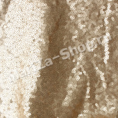 Ткань пайетка (основа сетка), ширина - 150 см, размер пайетки - 3 мм, кремовый