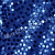 Ткань пайетка (основа сетка, нашита редко), ширина - 145 см, размер пайетки - 9 мм, синий